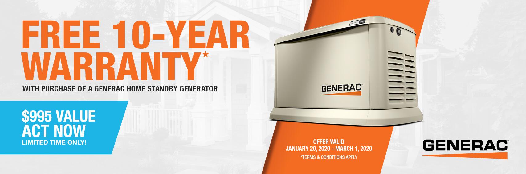 Homestandby Generator Deal | Warranty Offer | Generac Dealer | Raynham, MA